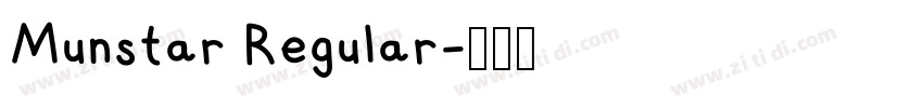 Munstar Regular字体转换